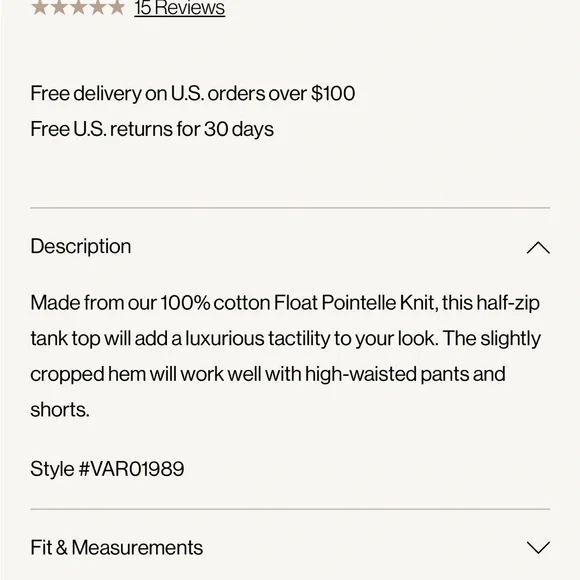 NWT Varley Bains 1/2 Zip Tank size xs. Color: Rose Wine - Picture 2 of 6